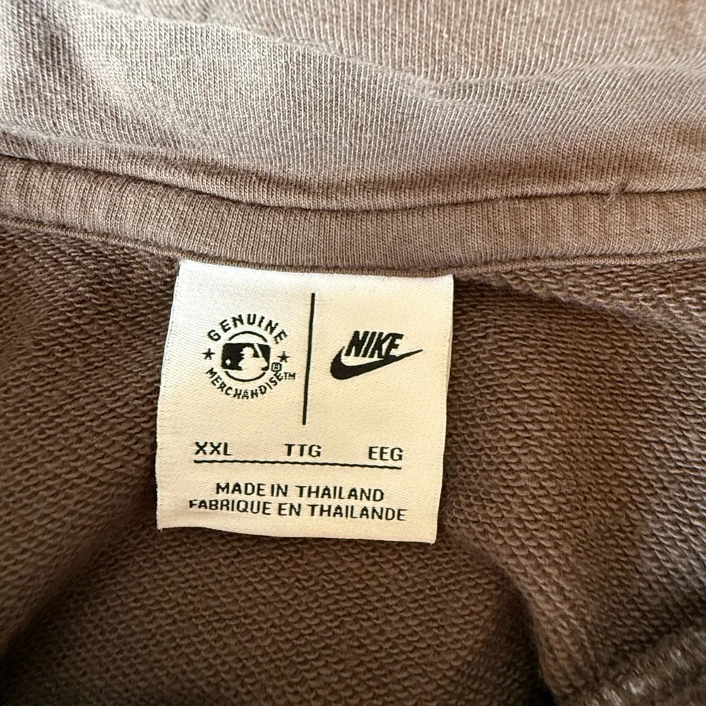 Nike Men's Dark Brown Hoodie with SF‎ logo